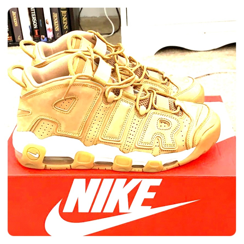 Air More Uptempo 96; Wheat. Comes with box.